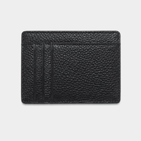 Billetera negra Maison Caviar Lisboa con detalles elegantes, diseñada para almacenamiento de tarjetas y dinero.