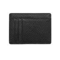 Billetera negra Maison Caviar Lisboa con detalles elegantes, diseñada para almacenamiento de tarjetas y dinero.