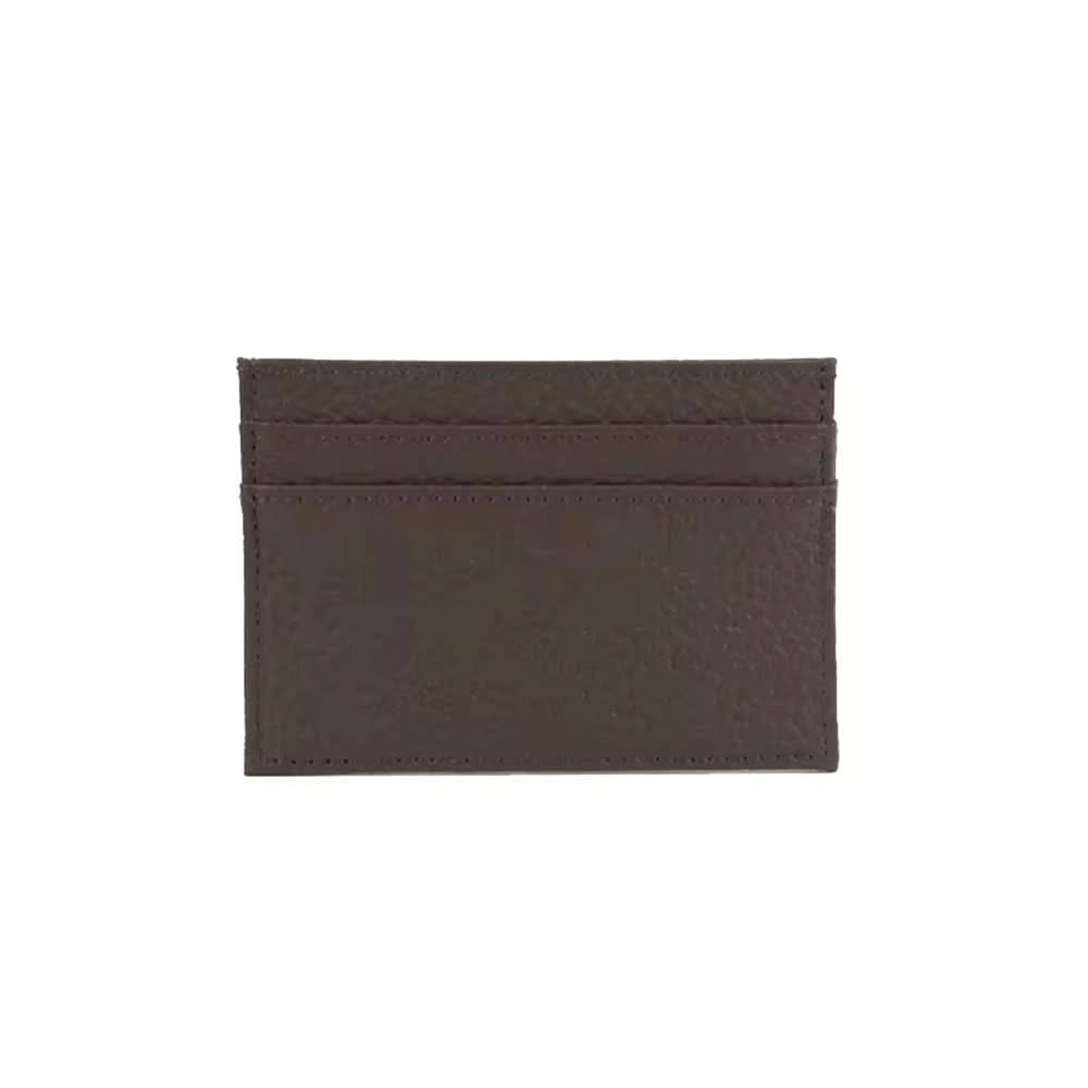 Tarjetero Maison Caviar Nina de cuero negro con cierre y compartimentos para tarjetas, elegante y compacto.