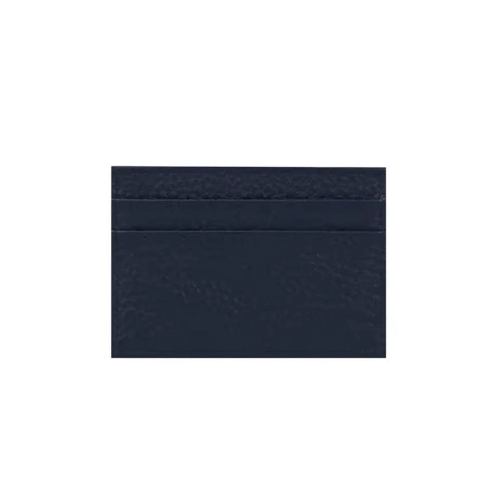 Tarjetero Nina de Maison Caviar en cuero negro, con múltiples compartimentos para tarjetas y diseño elegante.