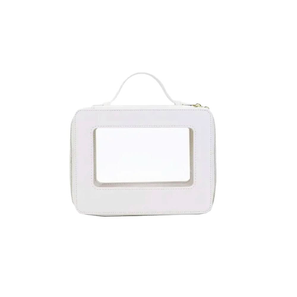 Maleta de viaje Oporto de Maison Caviar, con asa y compartimentos, ideal para viajes cortos y estilo elegante en color gris.