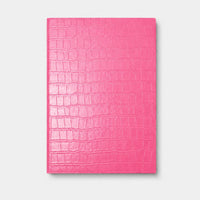 Agenda Maison Caviar Sicilia en color rosa con diseño elegante, vista frontal del cuaderno de planificación.