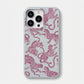 Funda para iPhone Maison Caviar Abby en color rosa y azul, protección elegante para teléfono móvil.