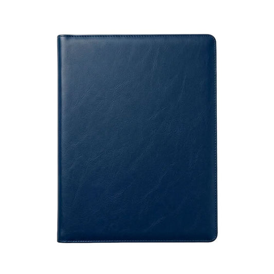 Portafolio Maison Caviar Amadeo de cuero negro con cierre y compartimentos internos para documentos y accesorios.