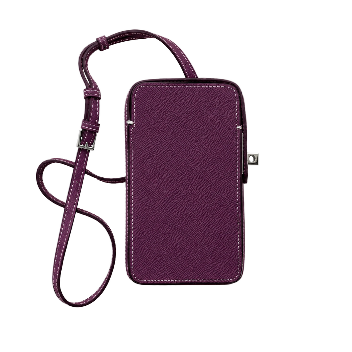 Funda para iPhone Maison Caviar Emily en color púrpura, protección de teléfono con diseño elegante y compacto.