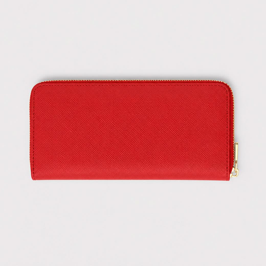 Billetera Alessandro de Maison Caviar en color rojo, con diseño elegante y detalles de alta calidad visible en la imagen.