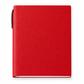 Agenda Maison Caviar Margot en color rojo con tapa dura y cierre metálico, vista frontal sobre fondo neutro