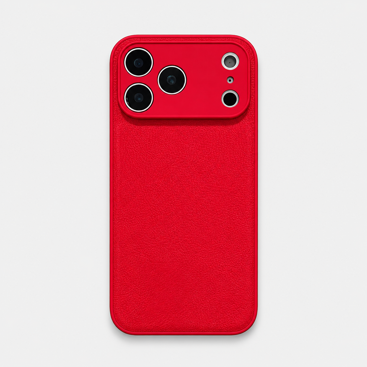 Funda roja para iPhone de Maison Caviar, protección elegante y duradera para teléfono móvil.