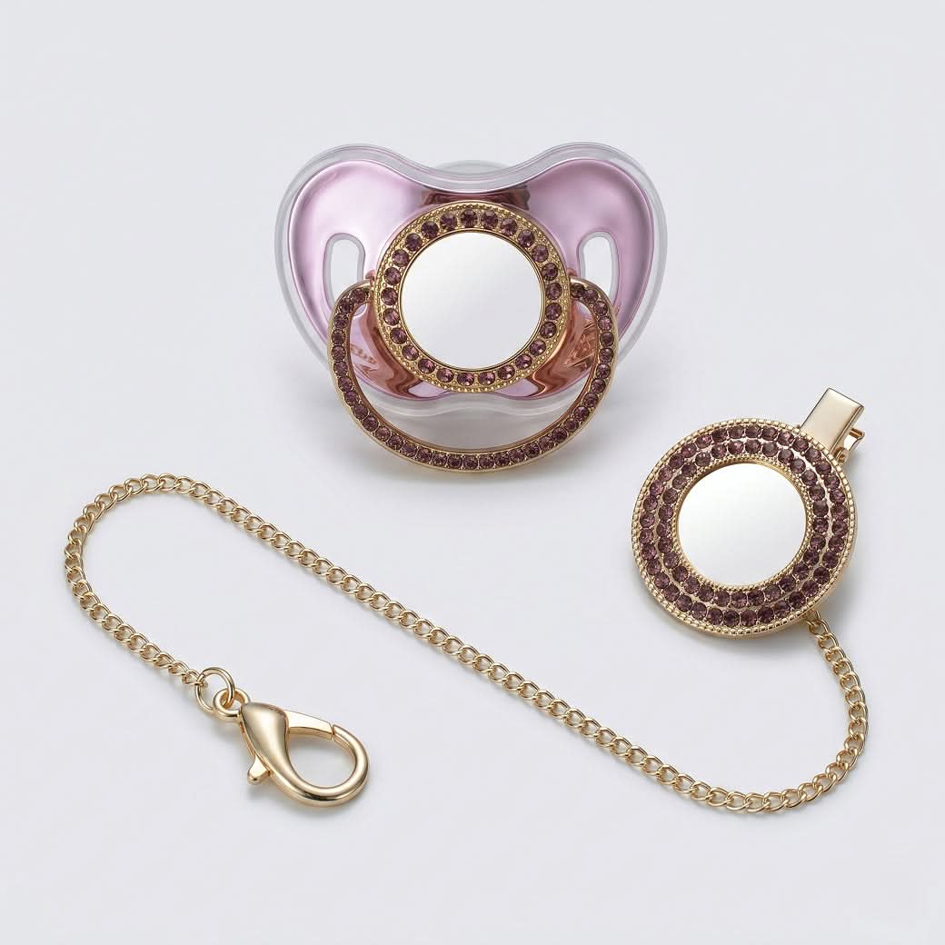 Chupa rosa de la marca Maison Caviar, estilo Abel, con diseño elegante y detalles suaves, para un look moderno y sofisticado.