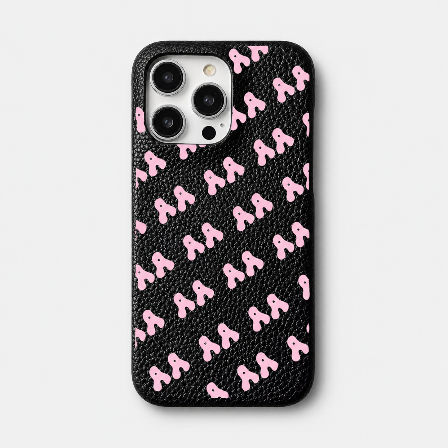 Funda para iPhone Maison Caviar Eliot en color rosa y negro, protección y estilo para teléfono móvil.