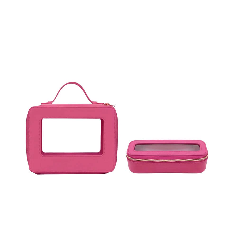 Set de bolsas de viaje Oporto de Maison Caviar, con varias maletas y bolsos en color negro y detalles elegantes.