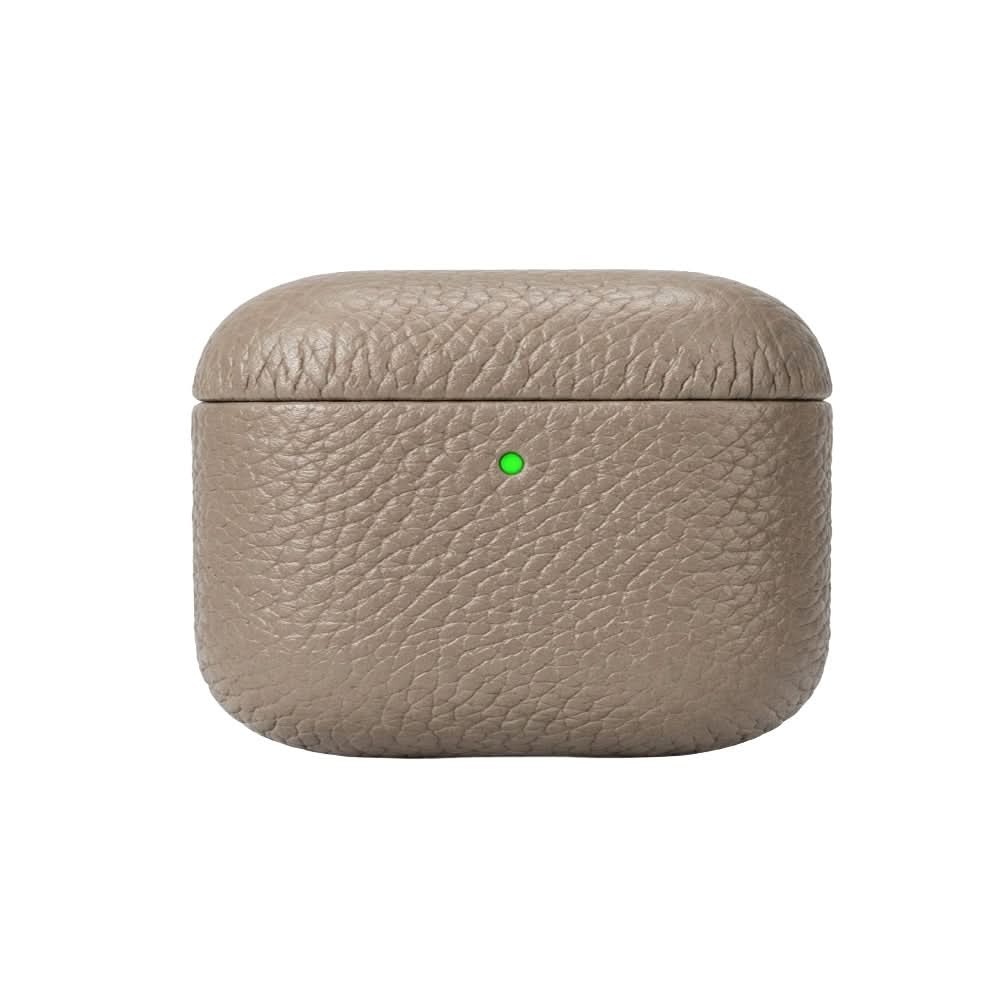Funda para AirPods Maison Caviar Salem en color negro con textura de cuero, protección elegante y duradera para auriculares Apple.