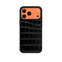 Funda para iPhone Valencia de Maison Caviar en color negro para iPhone 17 Pro Max, con diseño elegante y protección premium