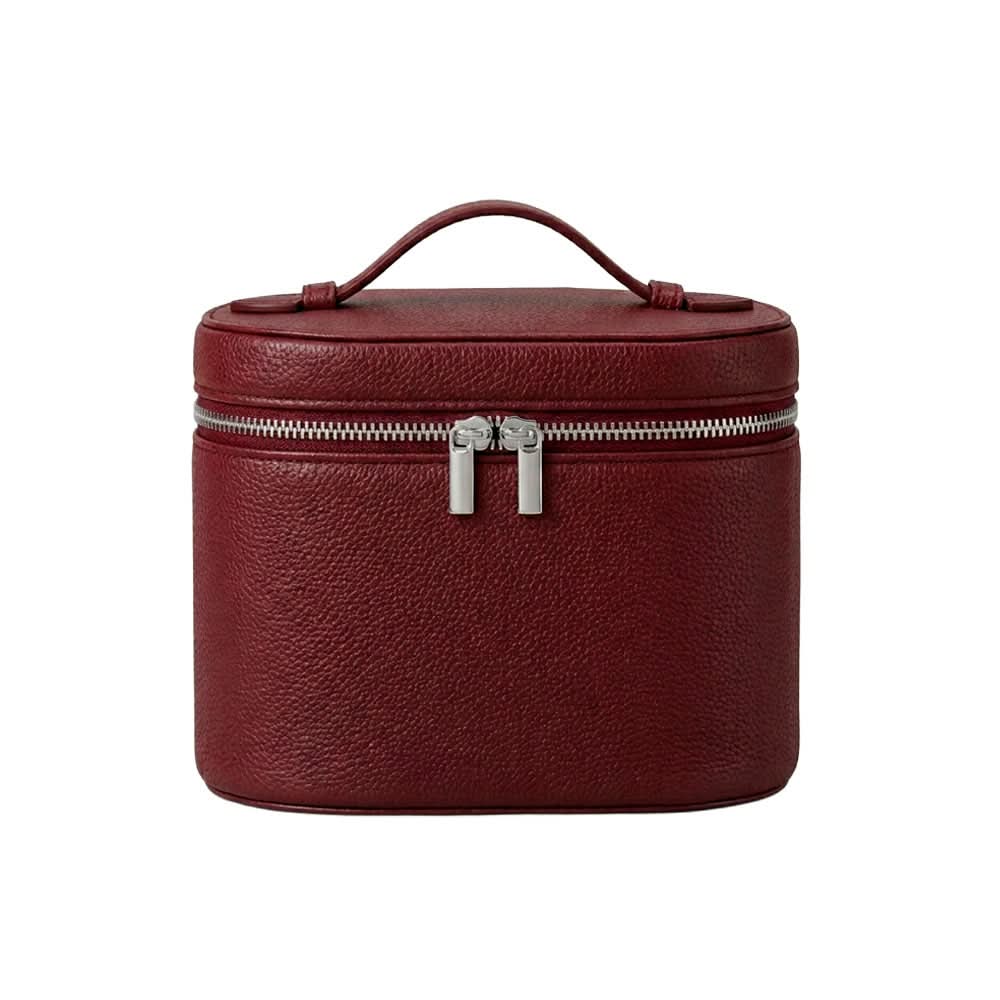 Bolsa de maquillaje Jade de Maison Caviar, elegante estuche de vanity con compartimentos para cosméticos y accesorios.
