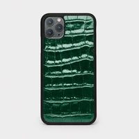 Funda para iPhone Maison Caviar Siena en color verde, protección y estilo para teléfono móvil.