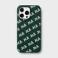 Funda para iPhone Maison Caviar Eliot en color verde, con diseño elegante y protección para el teléfono inteligente.