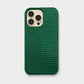 Funda para iPhone Maison Caviar Napoles en color verde con detalles elegantes y diseño resistente.