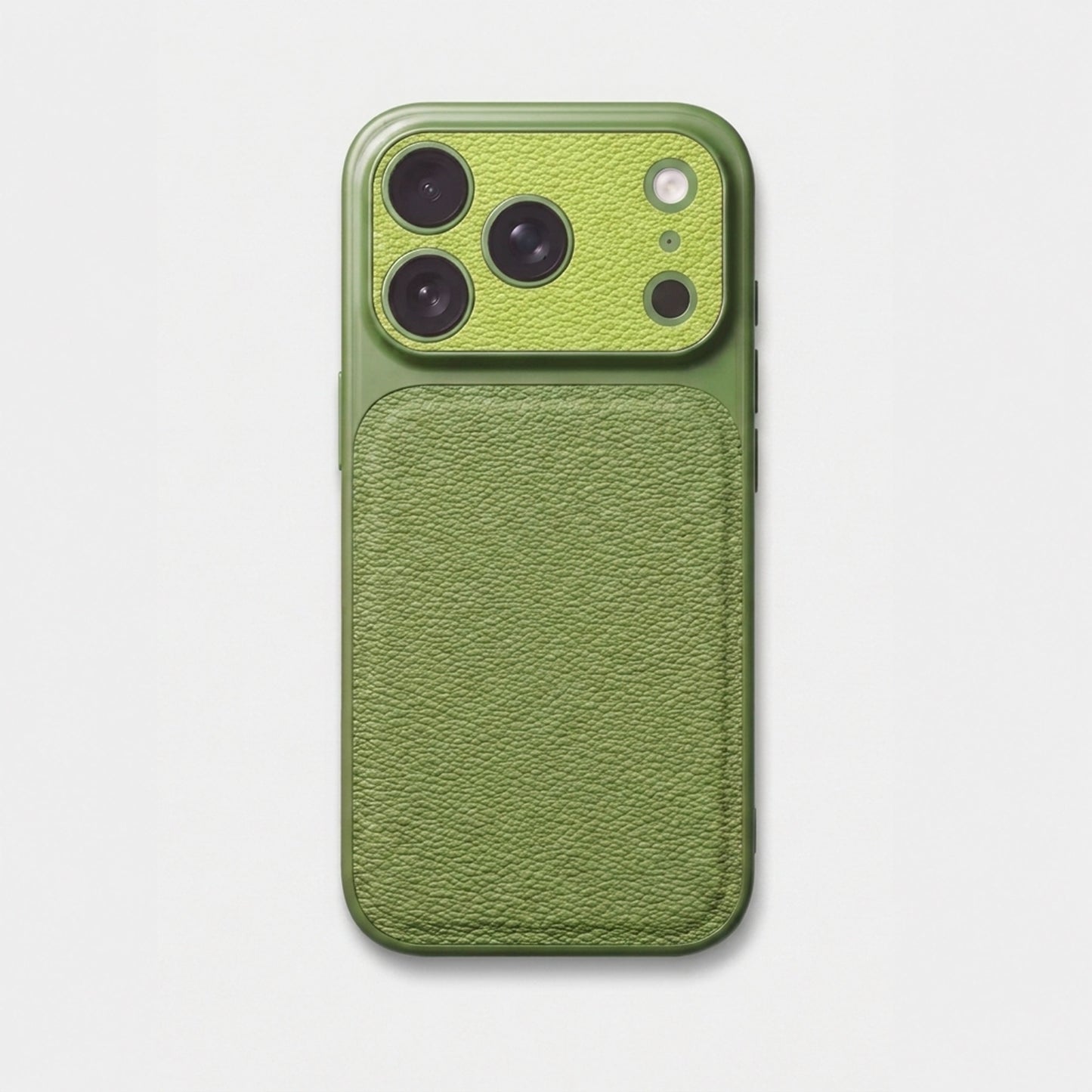 Funda para iPhone Maison Caviar Arthur de color verde lima, protección y estilo para dispositivo móvil.