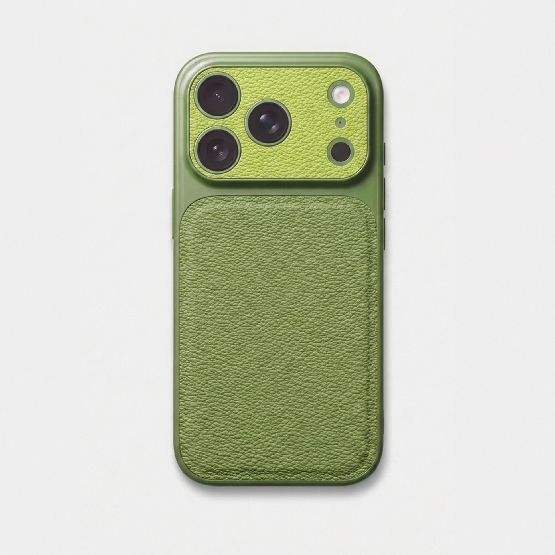 Funda para iPhone Maison Caviar Arthur de color verde lima, protección y estilo para dispositivo móvil.
