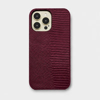 Funda para iPhone Maison Caviar Napoles color vinotinto, protección y estilo elegante para teléfono móvil.