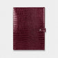 Funda para iPad Mojacar de Maison Caviar en color vinotinto, de cuero suave y diseño elegante para protección y estilo