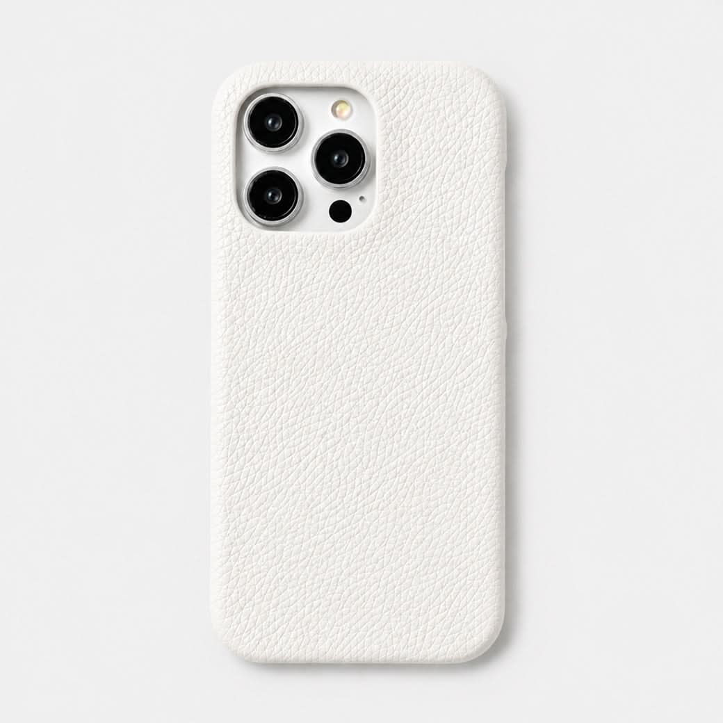Funda blanca para iPhone Pisa de Maison Caviar, protección elegante y de alta calidad para teléfono móvil.