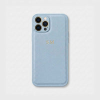 Funda para iPhone Maison Caviar Roma en color azul bebé, protección elegante para teléfono móvil.